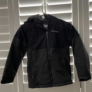 Columbia kids insulated & down Omni tech jacket with outgrown internal sleeve